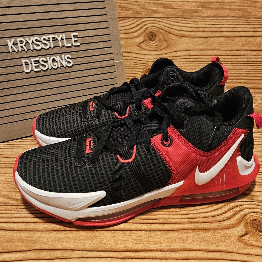 Nike Lebron Witness 7 Shoes Red Black size 10.5 NWOB - Picture 1 of 9